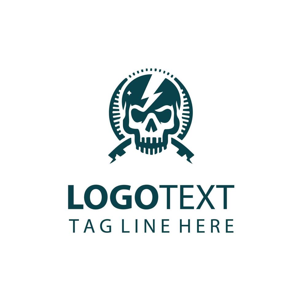 Static Reaper skull design vector