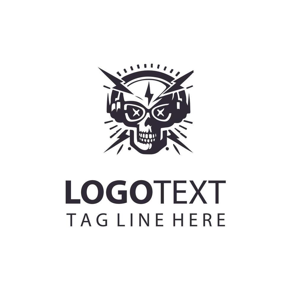 Skull Hunter skull design vector