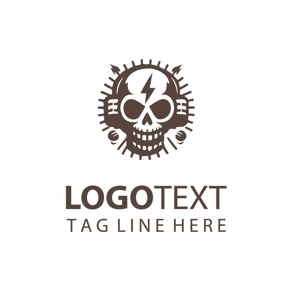 Forge skull design vector