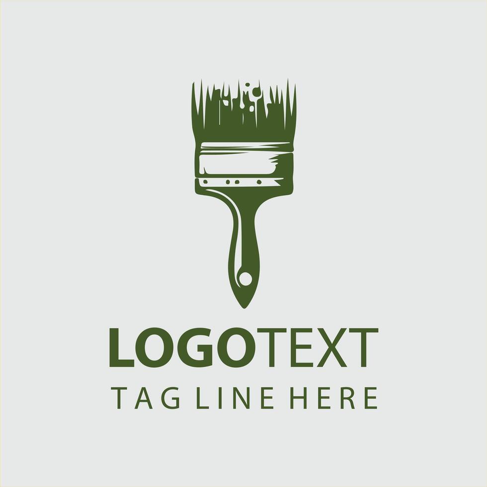 Infinite Palette Paint Brush Logo Design vector
