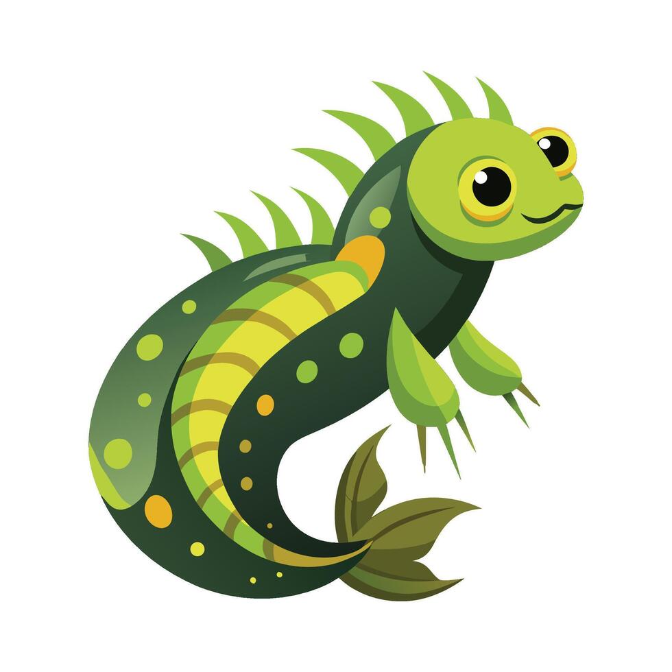 Charming Art of Algae Eater Fish vector