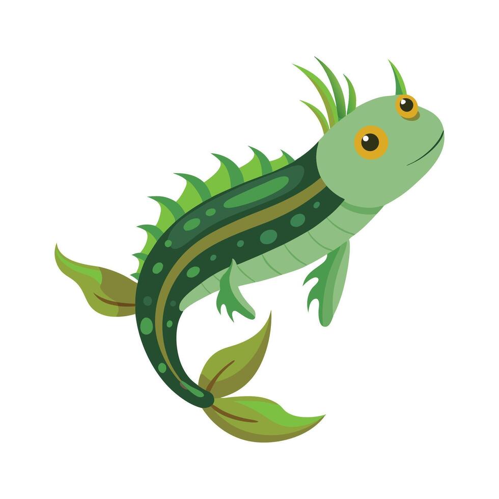 Colorful Illustration of Algae Eater Fish vector
