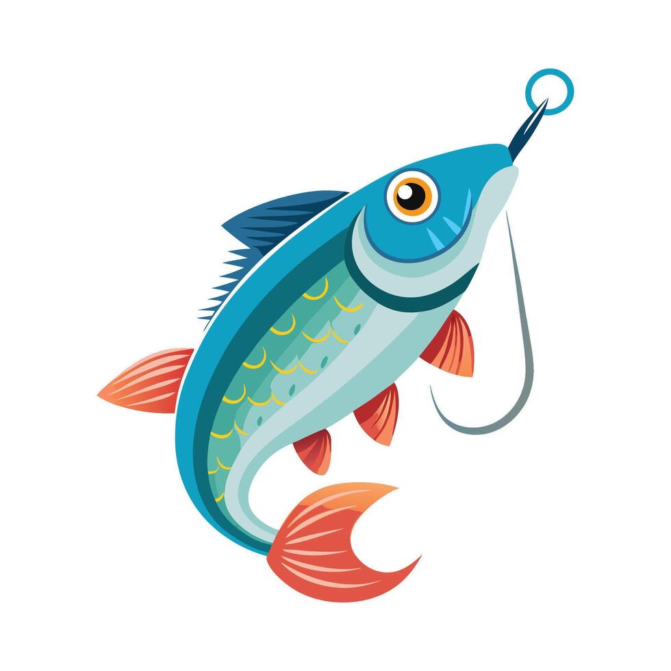 Charming Illustration of Bait Fish vector
