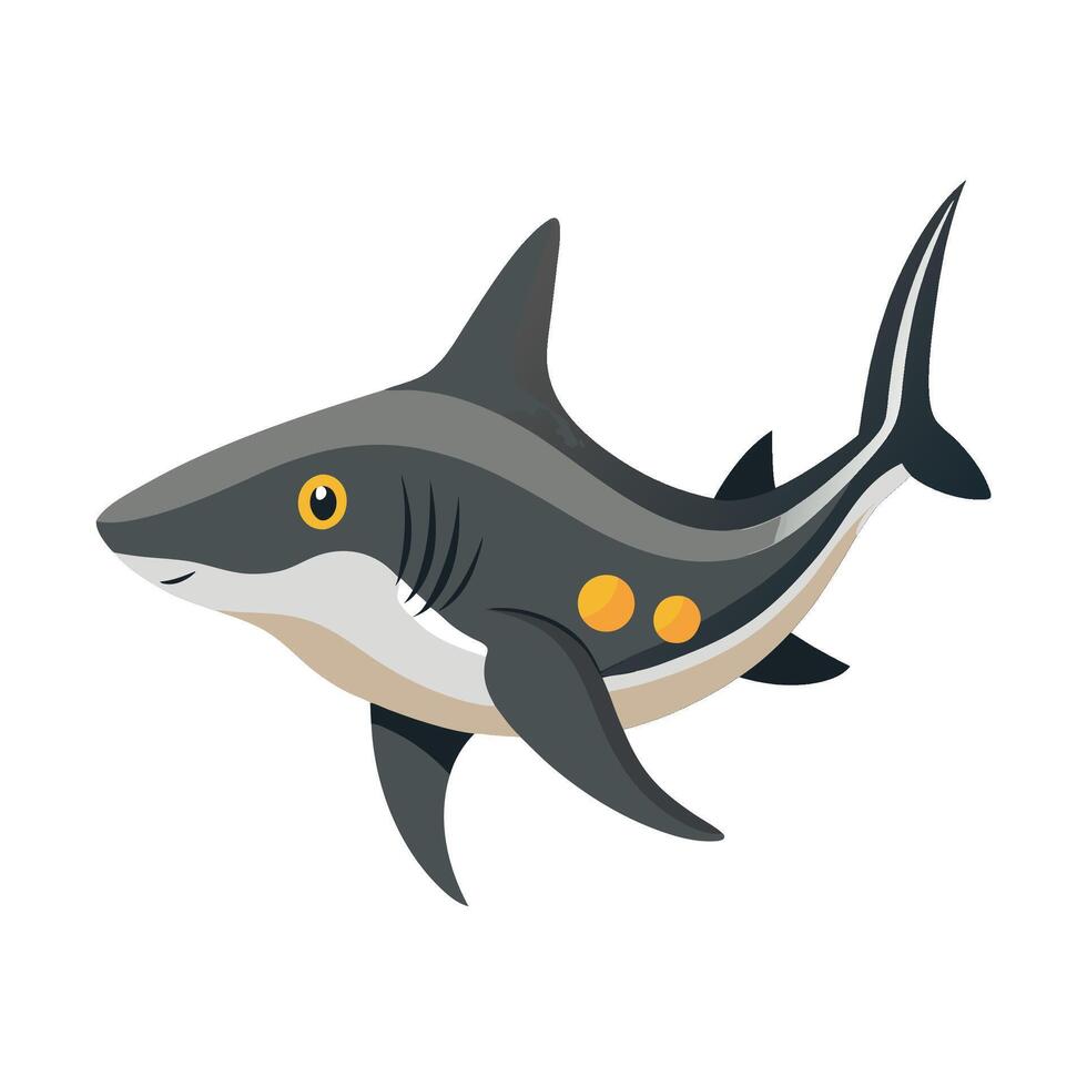 Elegant Artwork of Bala Shark Fish vector