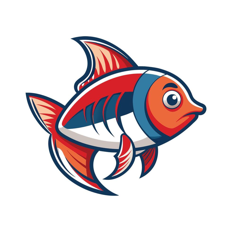 Charming Illustration of Baywatch Fish vector
