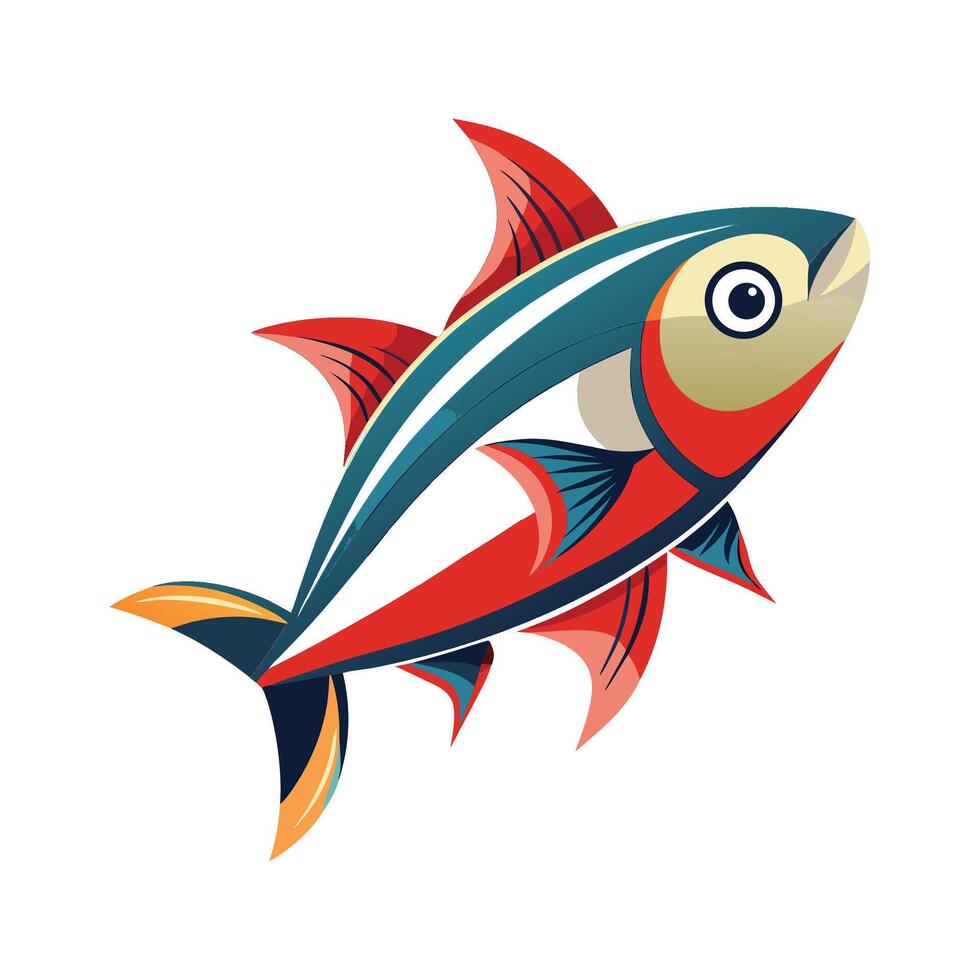 Stylish Illustration of Bermuda Fish vector