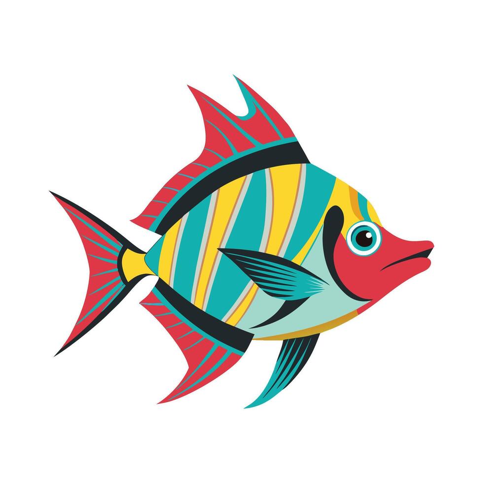 Charming Art of Bermuda Fish vector