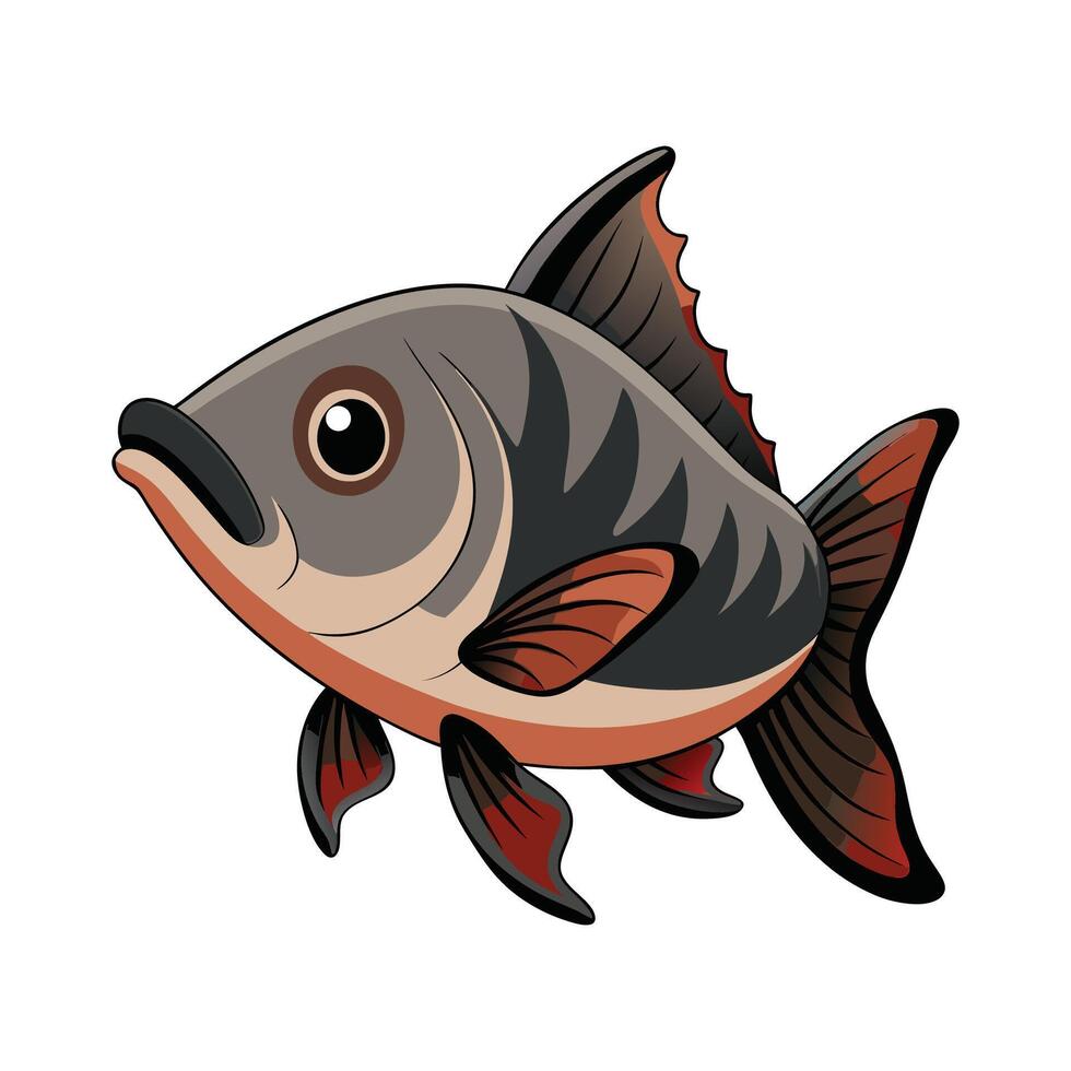 Elegant Design of Bighead Carp vector