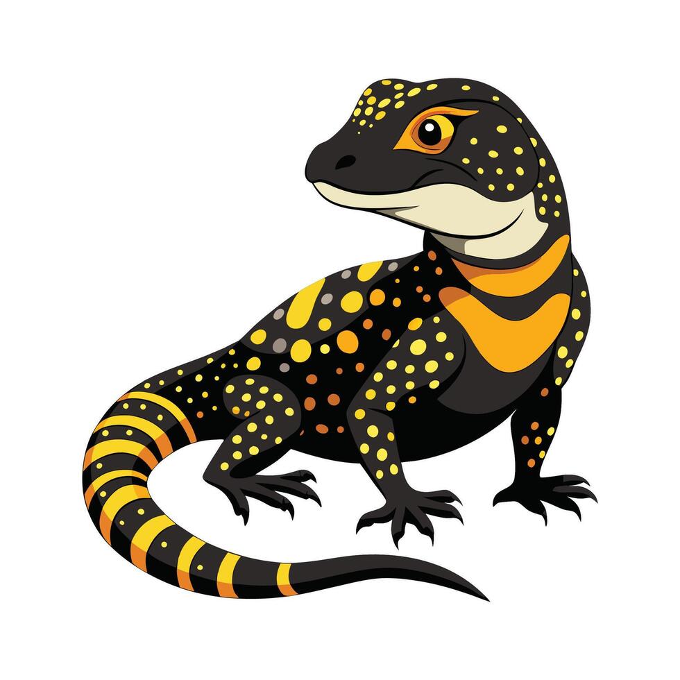 Stunning Design of Blackspotted Monitor vector