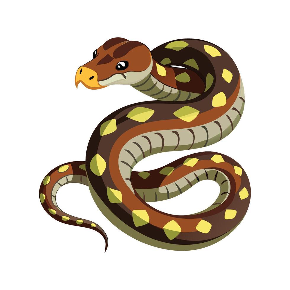 Stylish Artwork of Bothrops Asper vector