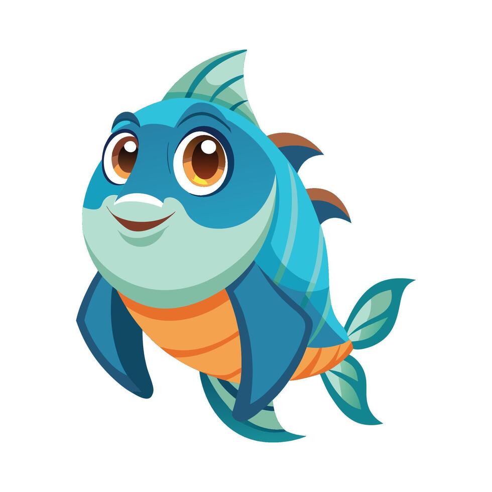 Stylish Design of Bubba Fish vector
