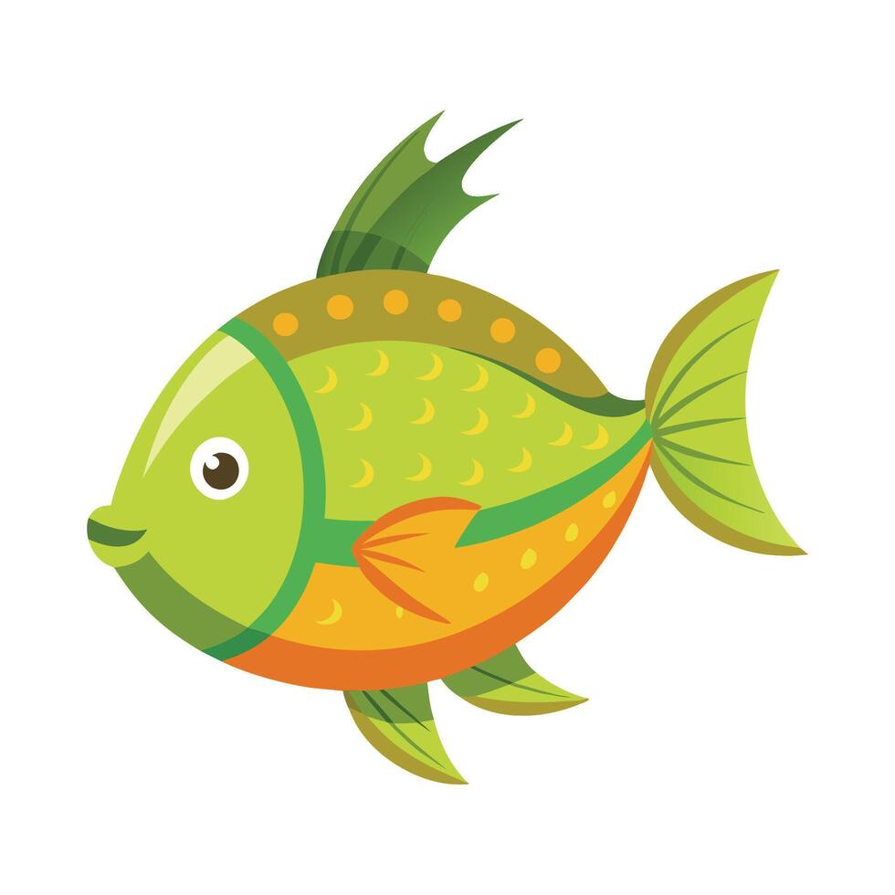 Dynamic Artwork of Cantaloupe Fish vector