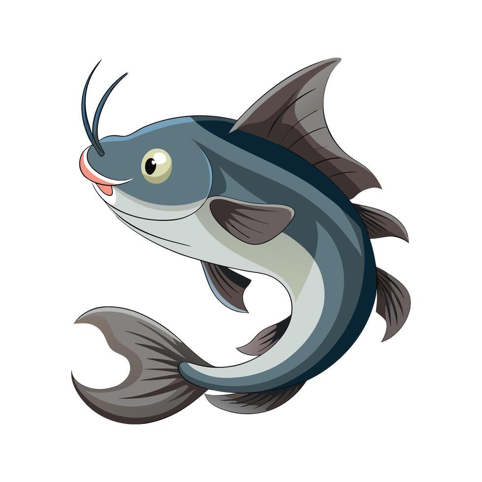 Charming Design of Catfish vector