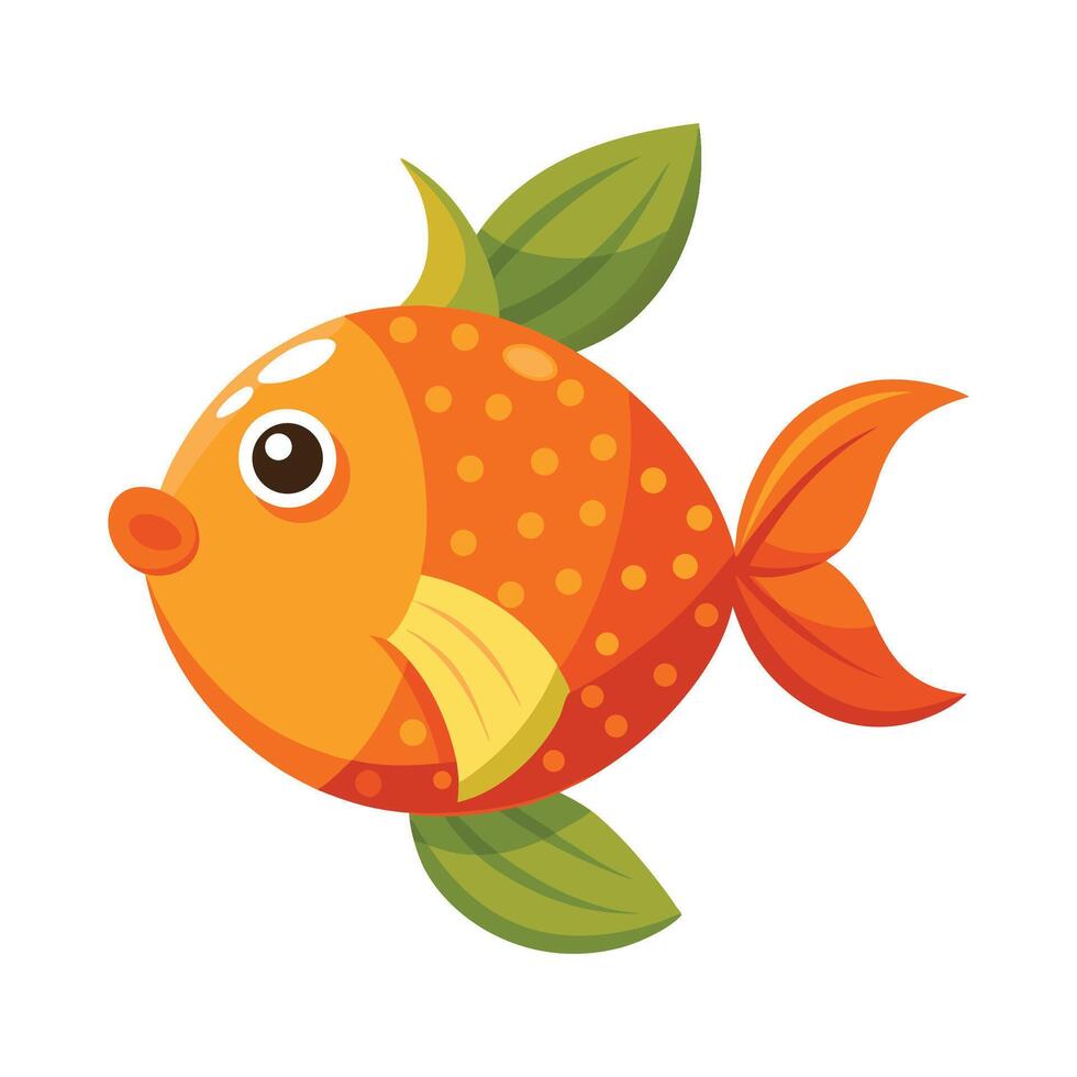 Stylish Illustration of Clementine Fish vector