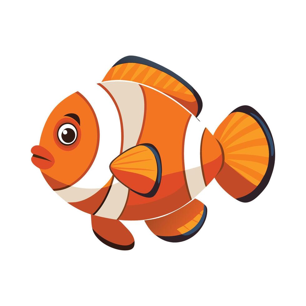 Stylish Design of Clownfish vector