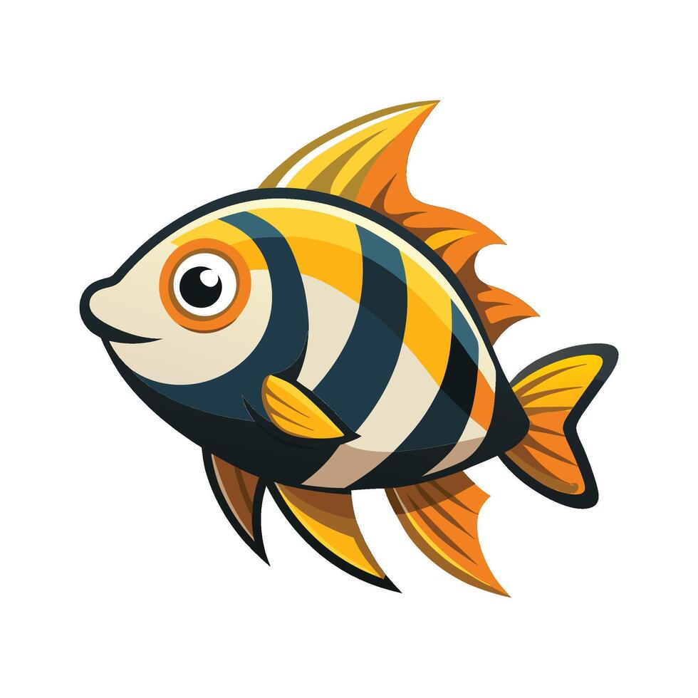 Charming Design of DOro Fish vector