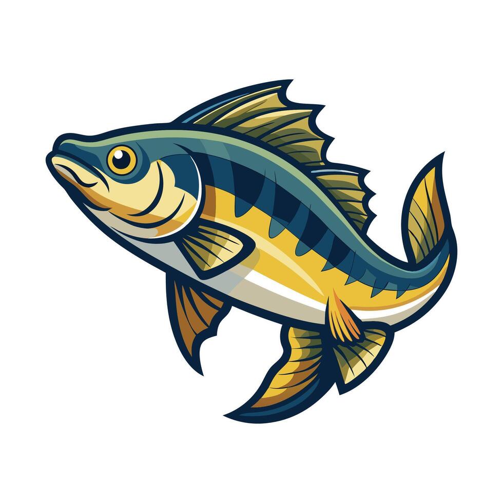 Charming Design of Erie Fish vector