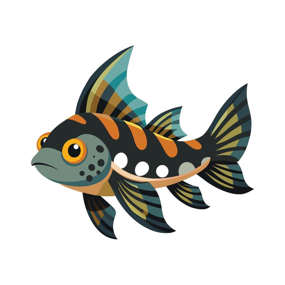 Dynamic Artwork of Featherfin Squeaker vector