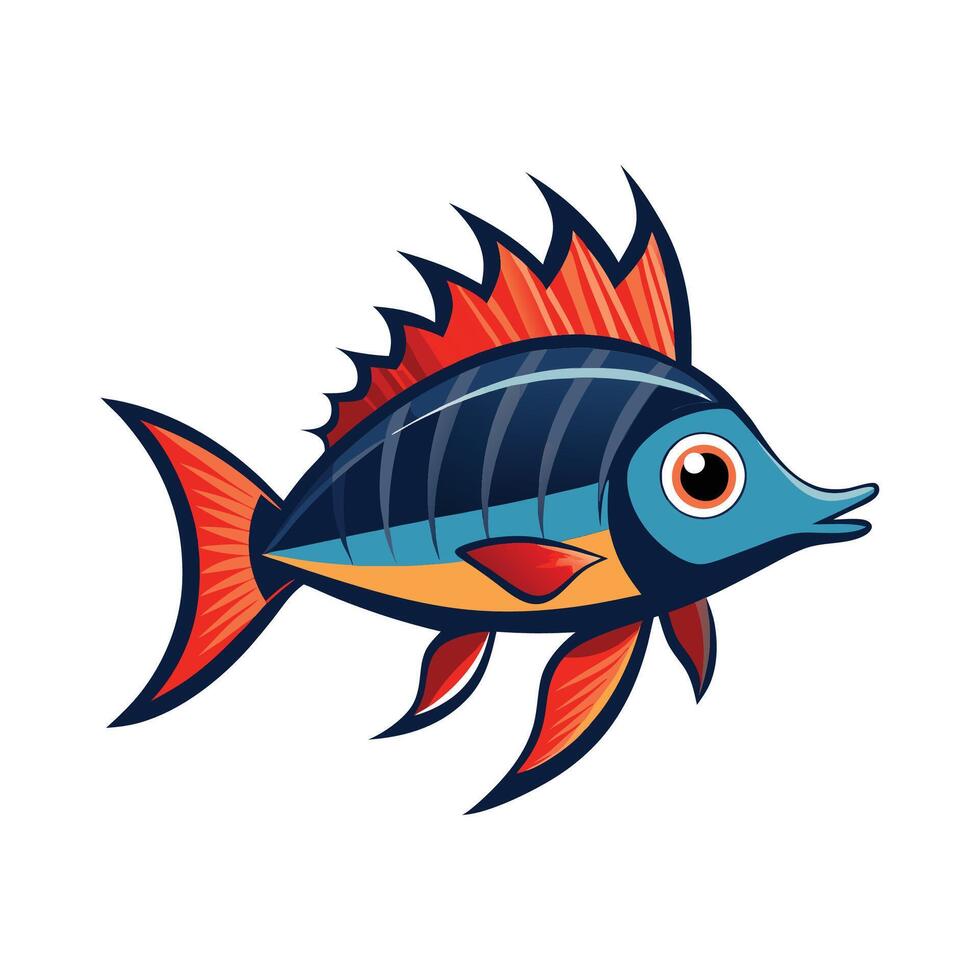 Dynamic Artwork of Frank Fish vector