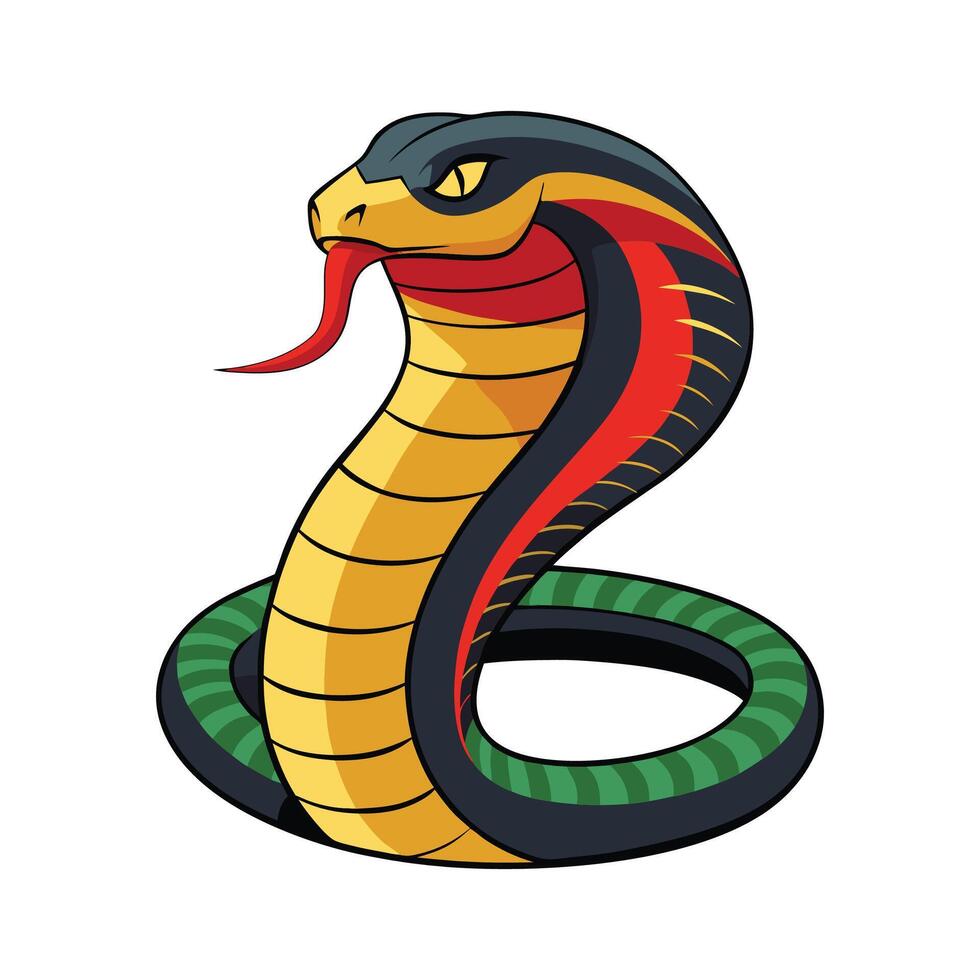 Charming Design of Habu Snake vector