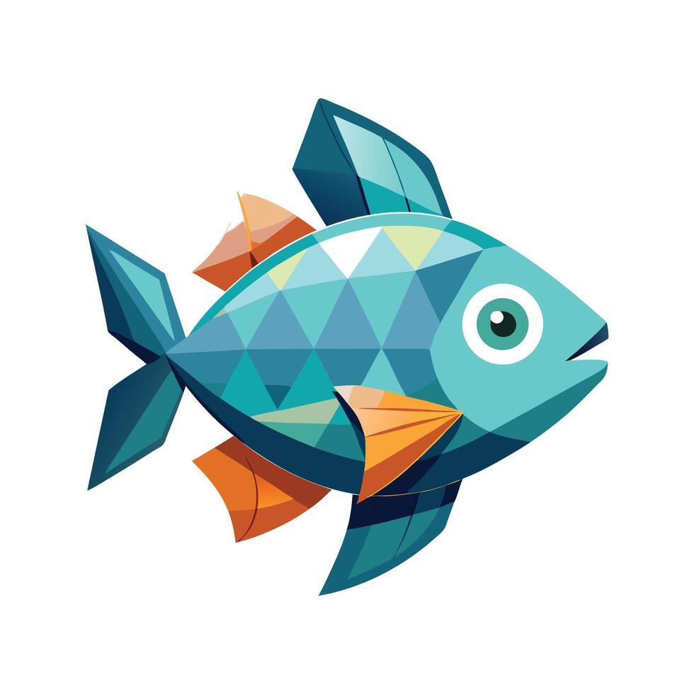 Charming Design of Jewel Fish vector
