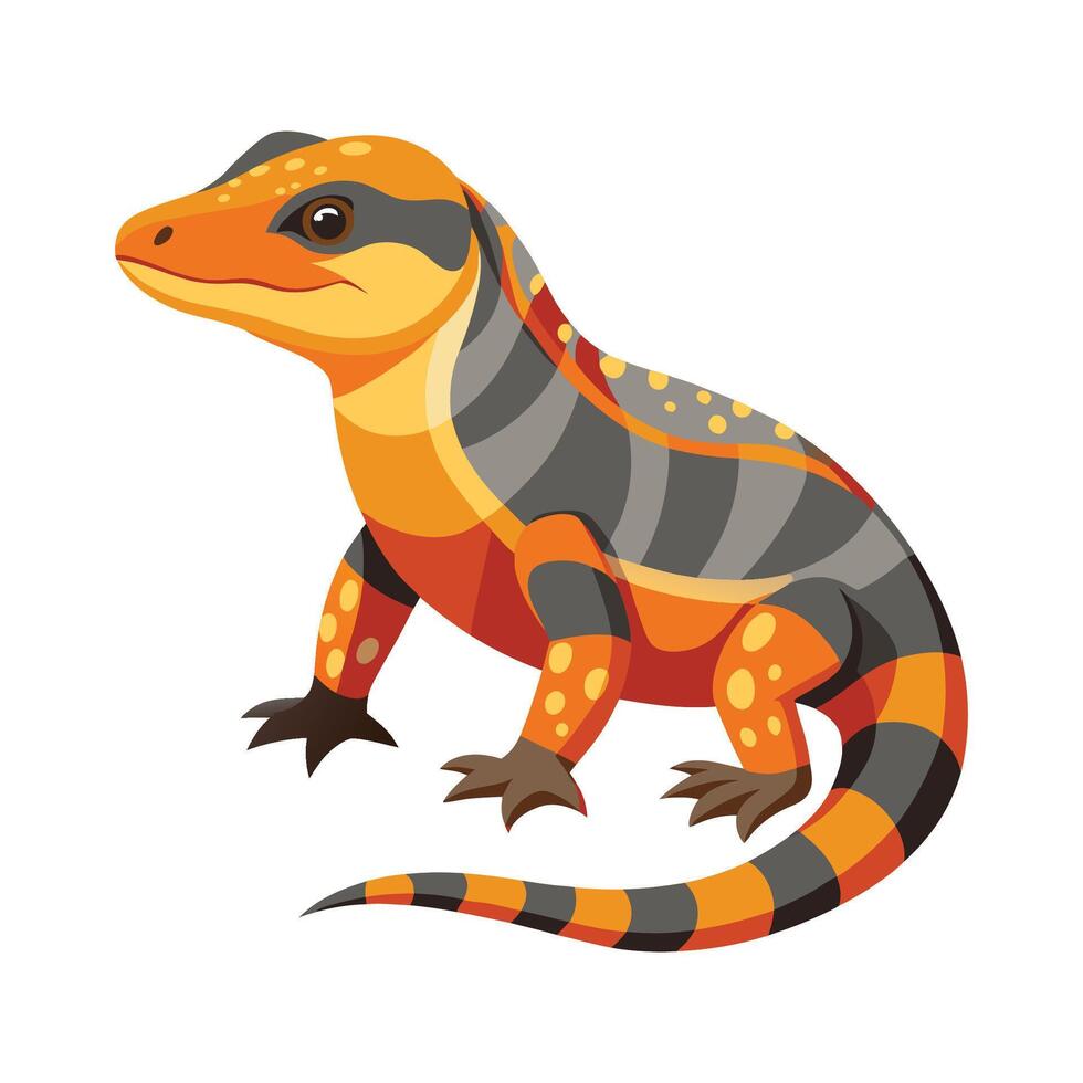 Stylish Illustration of PeachThroated Monitor vector