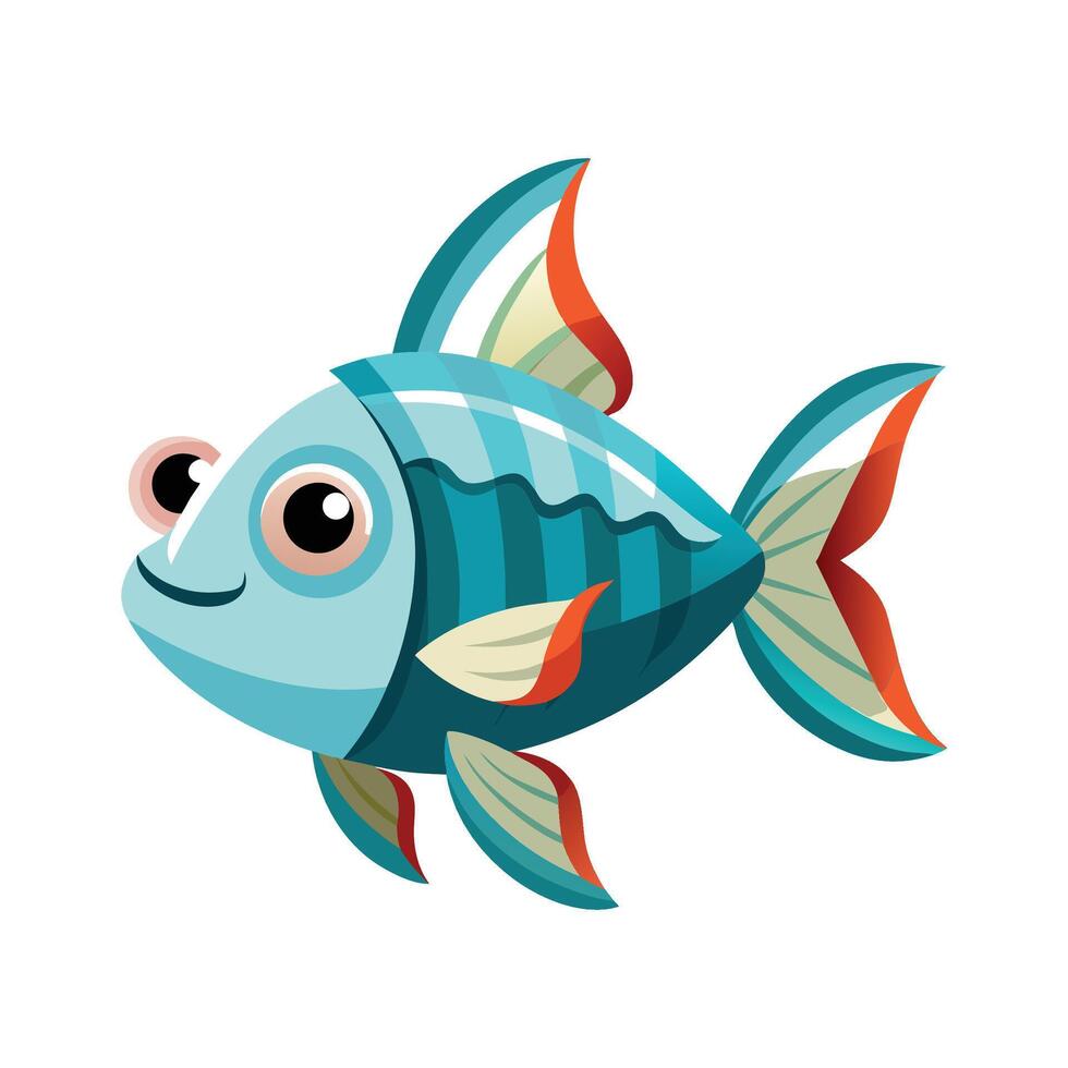 Charming Design of Peewee Fish vector
