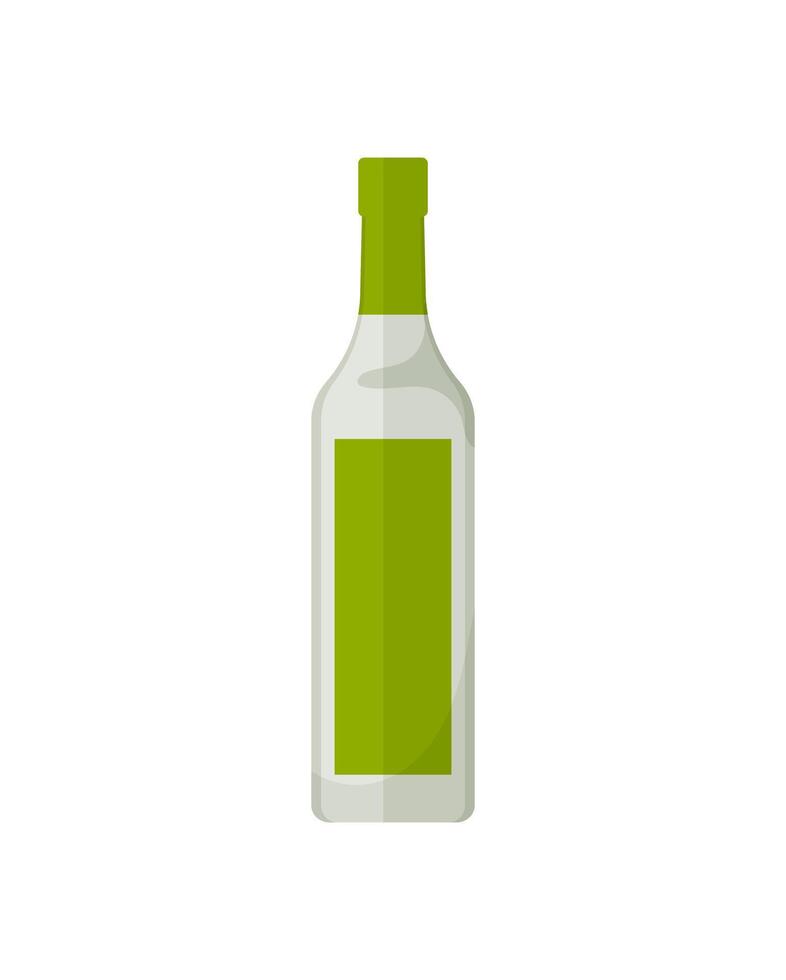 A bottle of olive oil on a white background vector