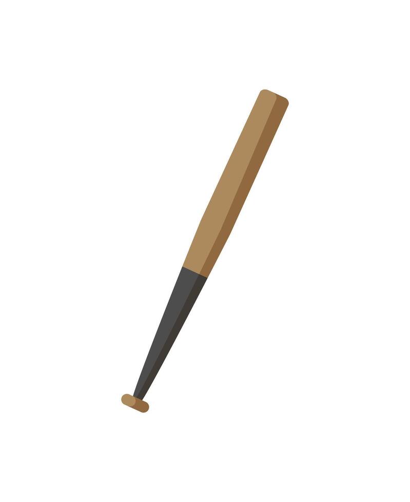 Baseball bat icon in cartoon style on a white background vector