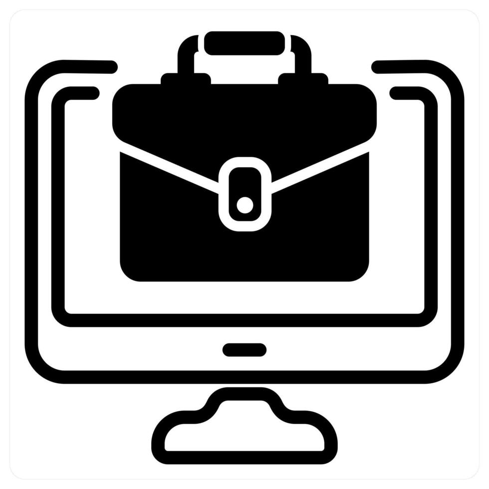 online business and ecommerce in black duo line vector