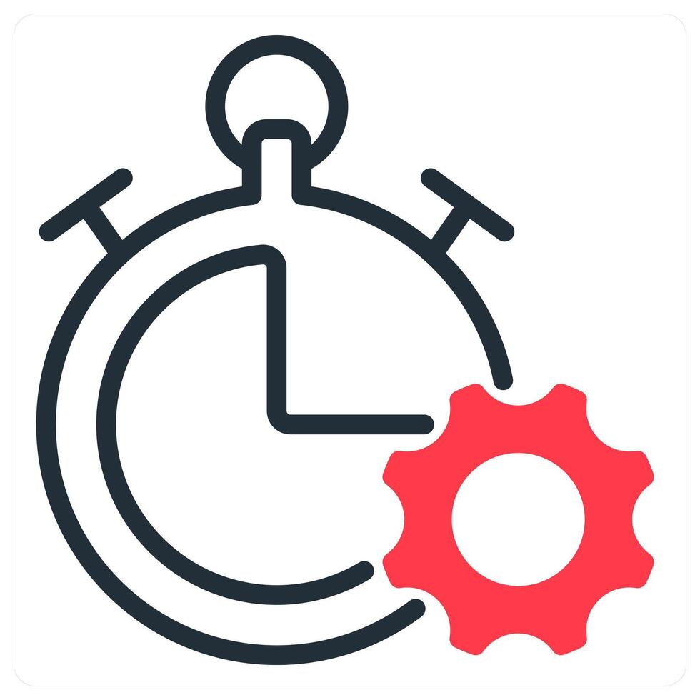 productivity and focus in red and black duo line vector