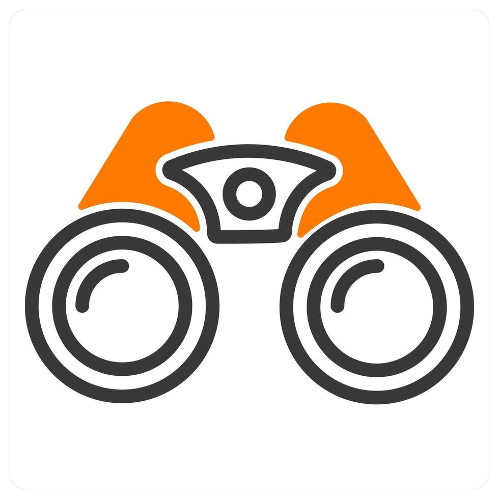 vision and clarity in orange and black duo line vector