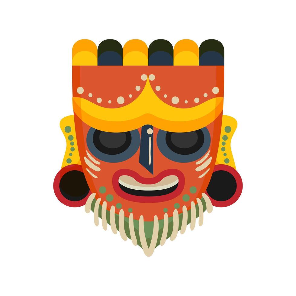 An illustration of a colorful mask vector