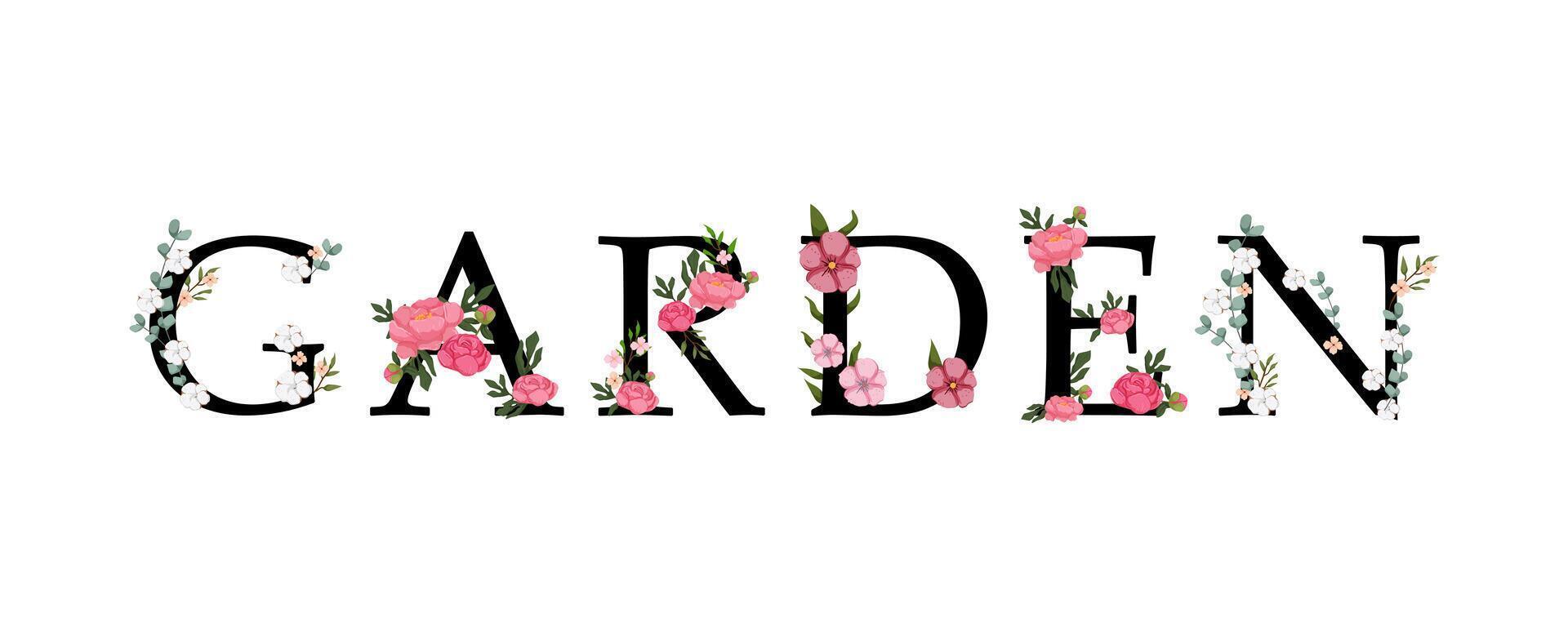 Garden by the gardeners vector
