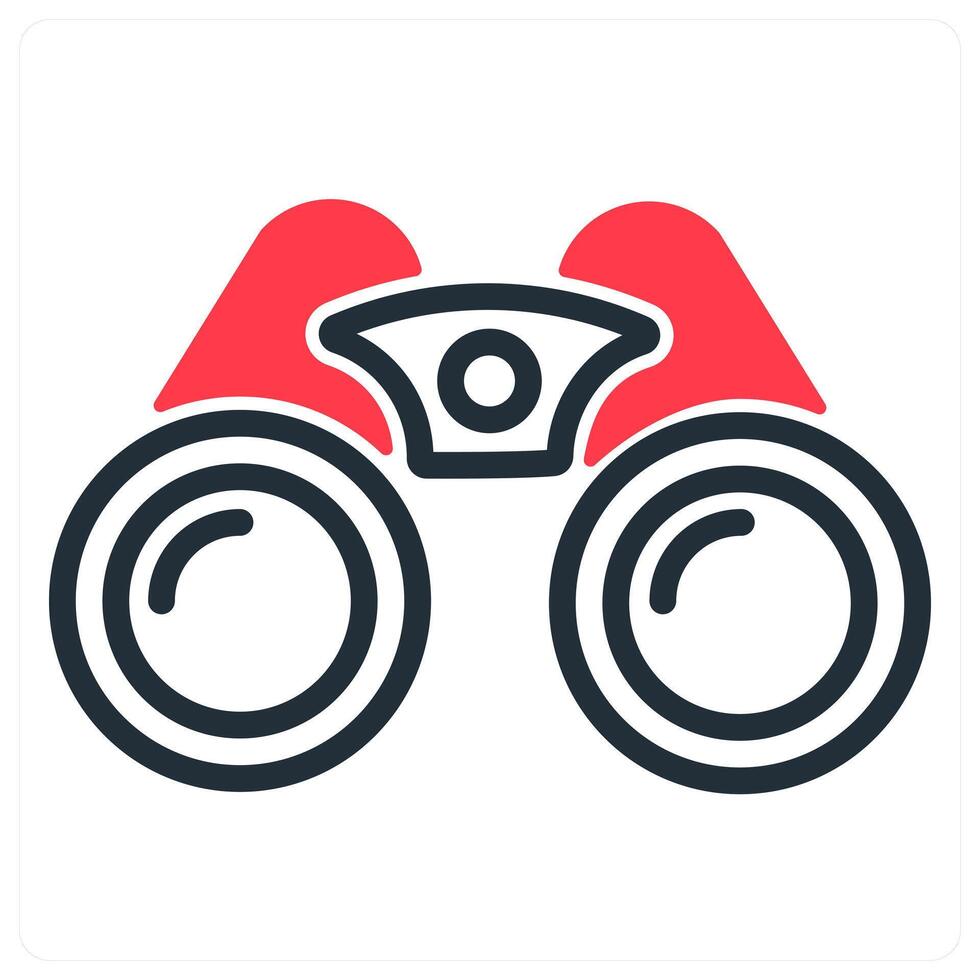 vision and clarity in red and black duo line vector