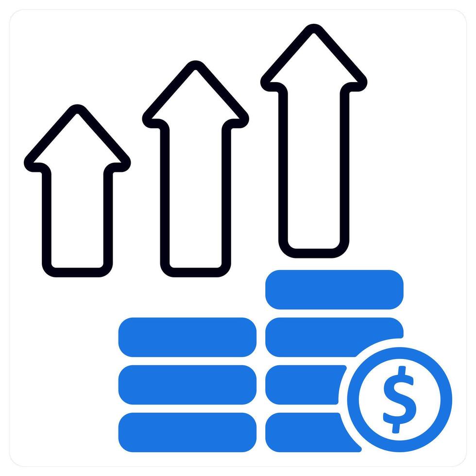 business profit and growth vector