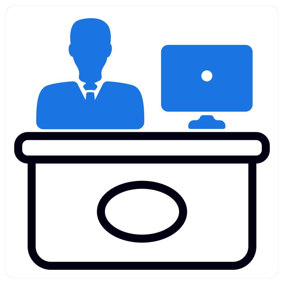 reception and office vector