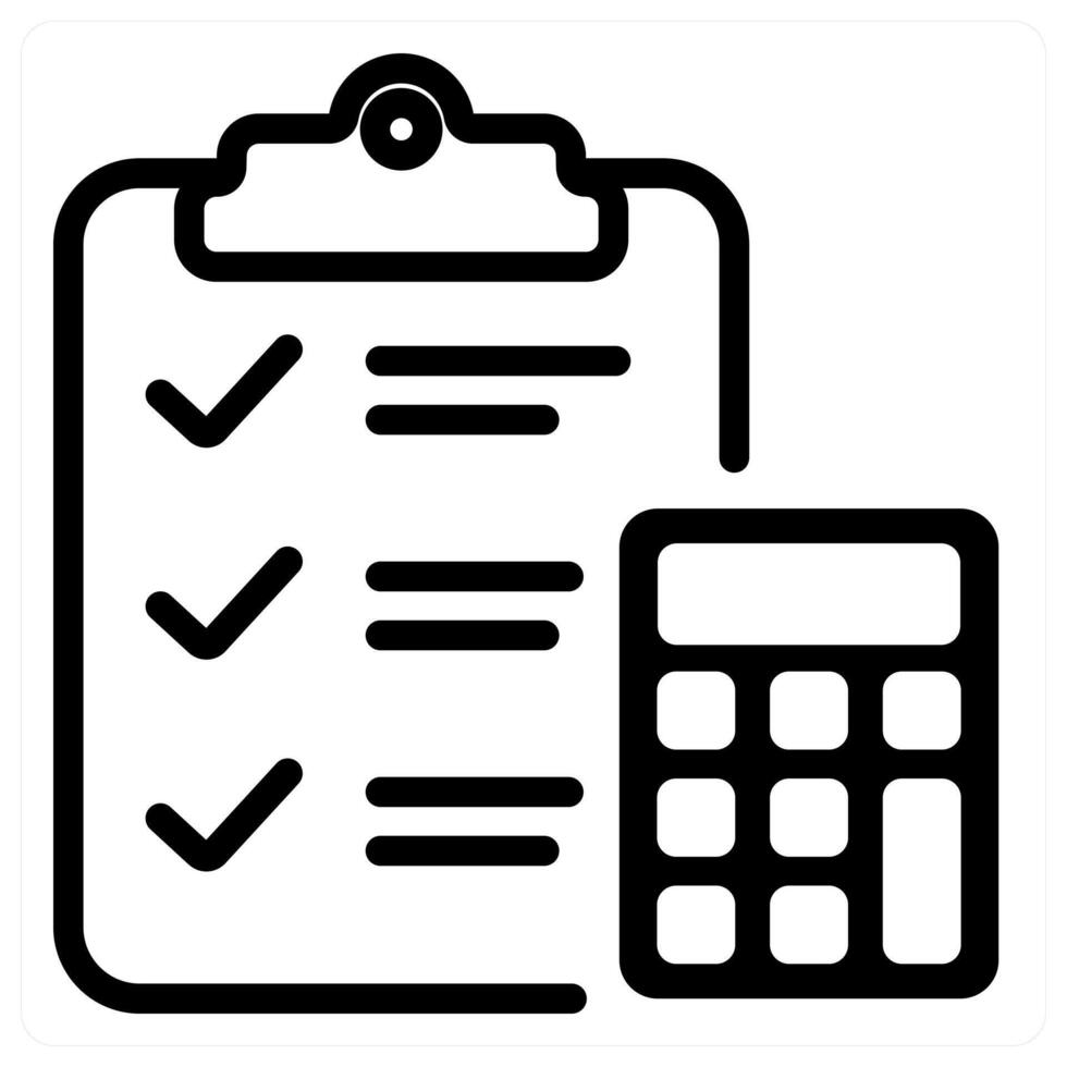 tax and revenue in black duo line vector