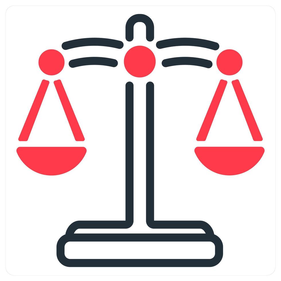 balance and harmoney in red and black duo line vector