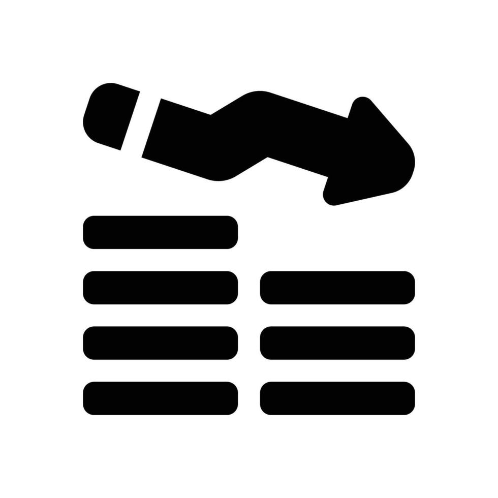 loss money glyph icon. Strong and solid icon for websites, mobile interfaces, presentations, and visual branding. High quality and easy to edit. vector