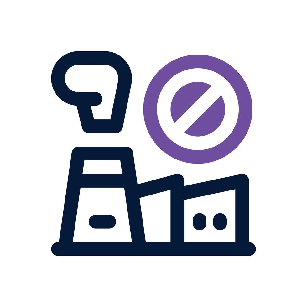 loss factory dual tone icon. Sleek and modern icon for websites, mobile apps, marketing materials, and corporate design. Fully scalable and ready to use. vector