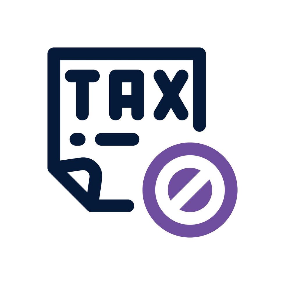 taxes dual tone icon. Sleek and modern icon for websites, mobile apps, marketing materials, and corporate design. Fully scalable and ready to use. vector