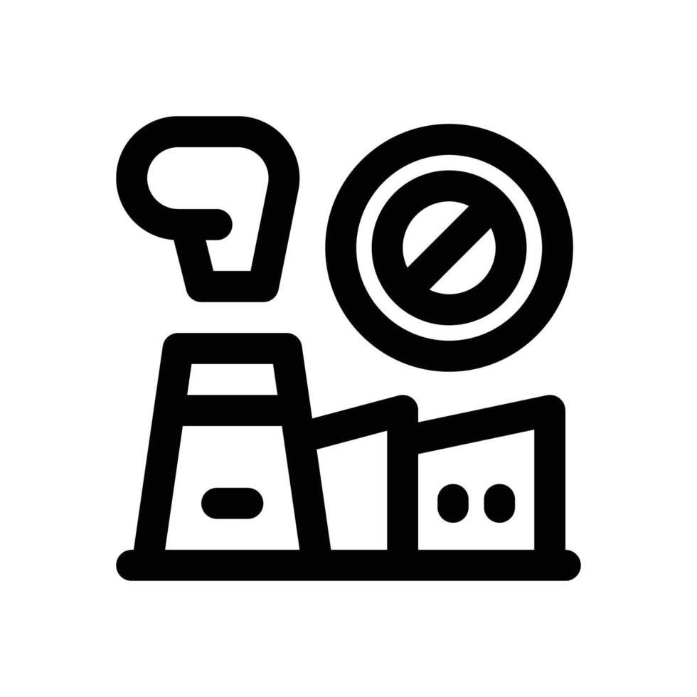loss factory line icon. Clean and minimalist icon for websites, mobile apps, presentations, and logos. Fully scalable and customizable for any project. vector