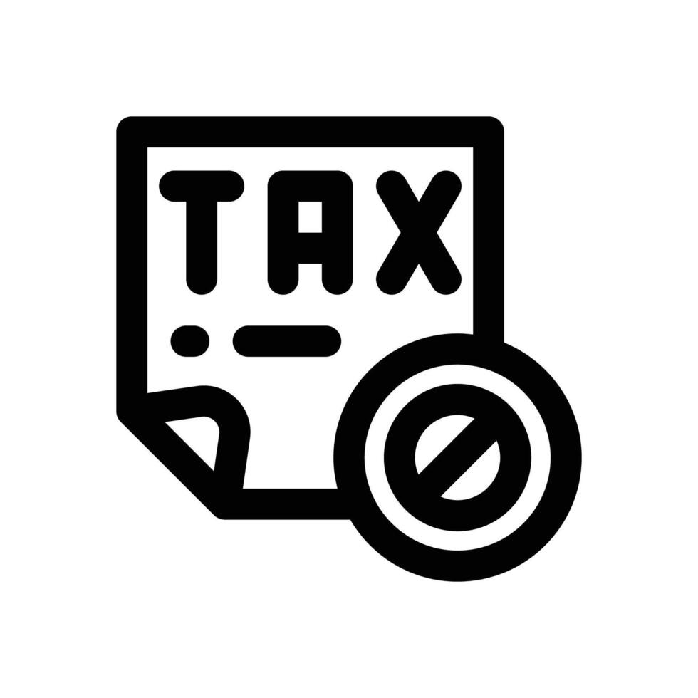 taxes line icon. Clean and minimalist icon for websites, mobile apps, presentations, and logos. Fully scalable and customizable for any project. vector