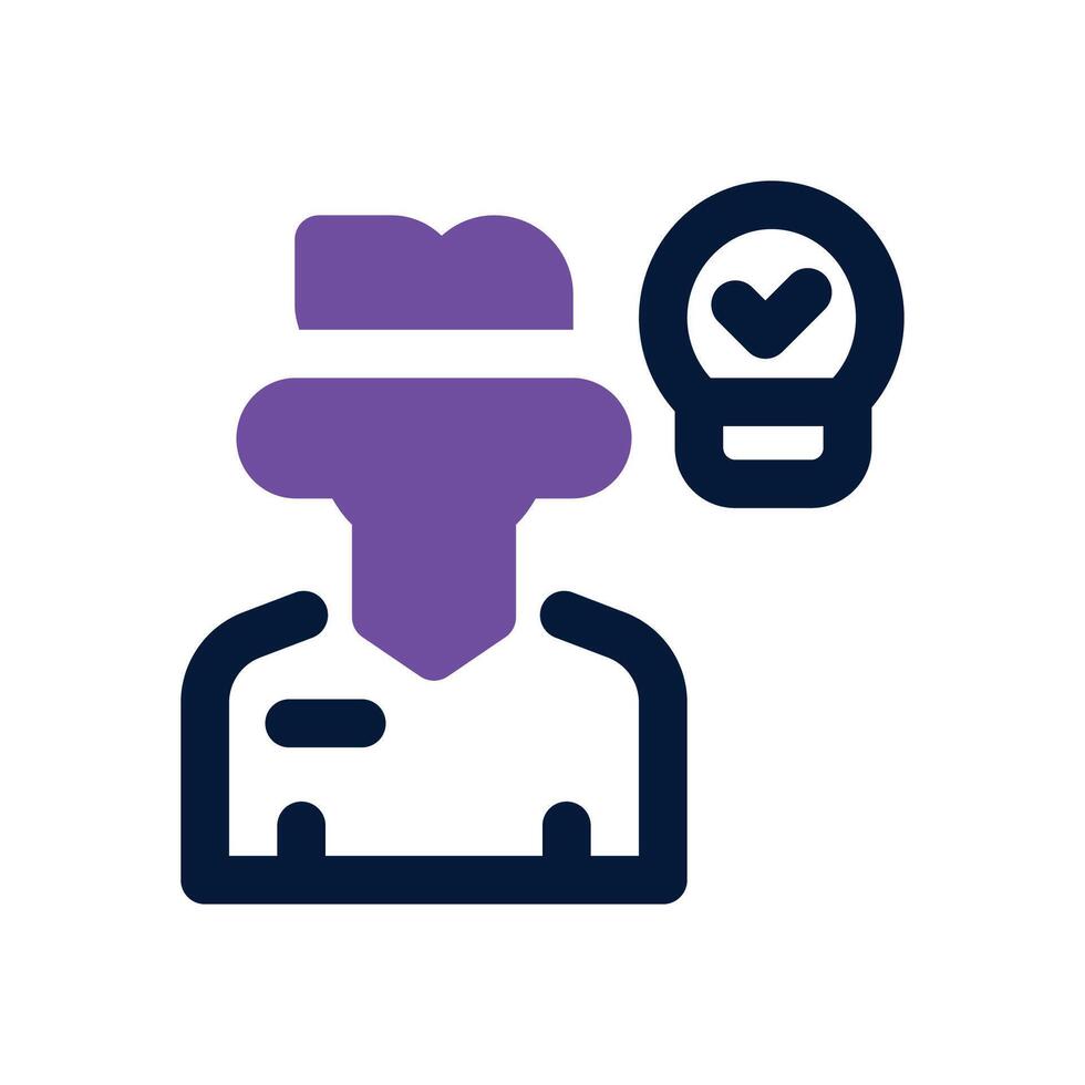 personal branding dual tone icon. Sleek and modern icon for websites, mobile apps, marketing materials, and corporate design. Fully scalable and ready to use. vector