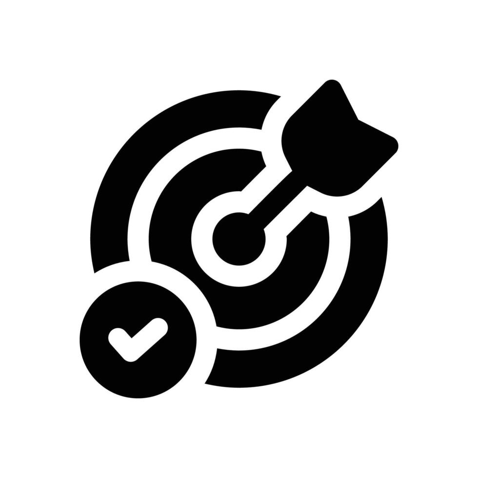 accomplished glyph icon. Strong and solid icon for websites, mobile interfaces, presentations, and visual branding. High quality and easy to edit. vector