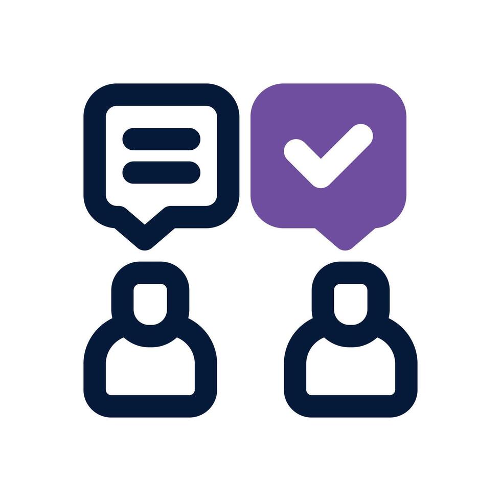 negotiation dual tone icon. Sleek and modern icon for websites, mobile apps, marketing materials, and corporate design. Fully scalable and ready to use. vector