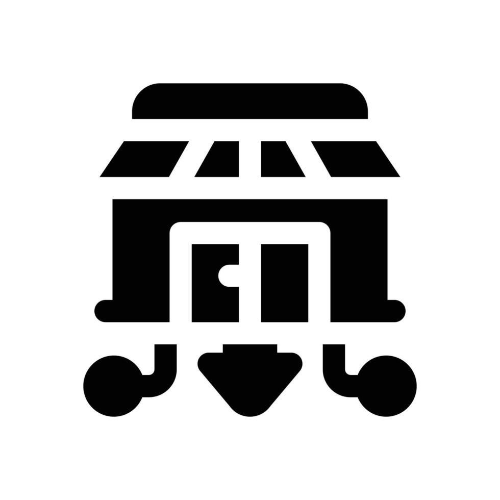 market expansion glyph icon. Strong and solid icon for websites, mobile interfaces, presentations, and visual branding. High quality and easy to edit. vector