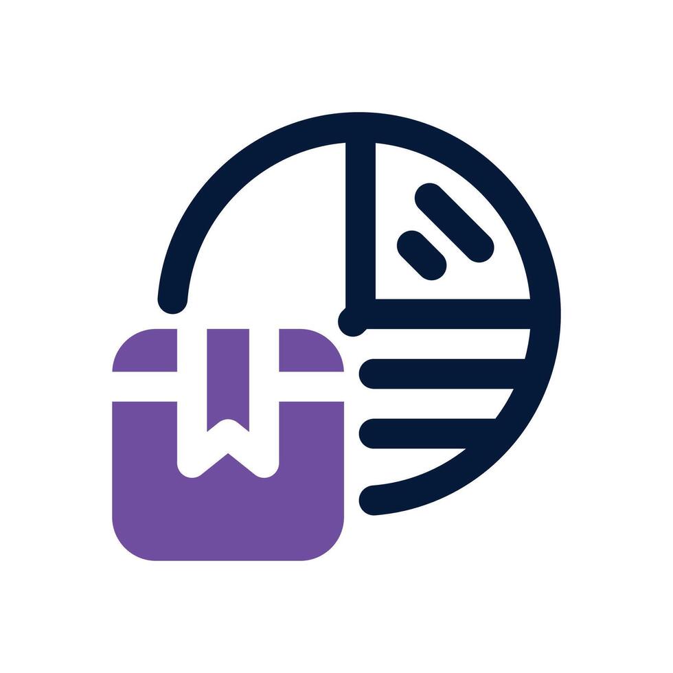 market share dual tone icon. Sleek and modern icon for websites, mobile apps, marketing materials, and corporate design. Fully scalable and ready to use. vector