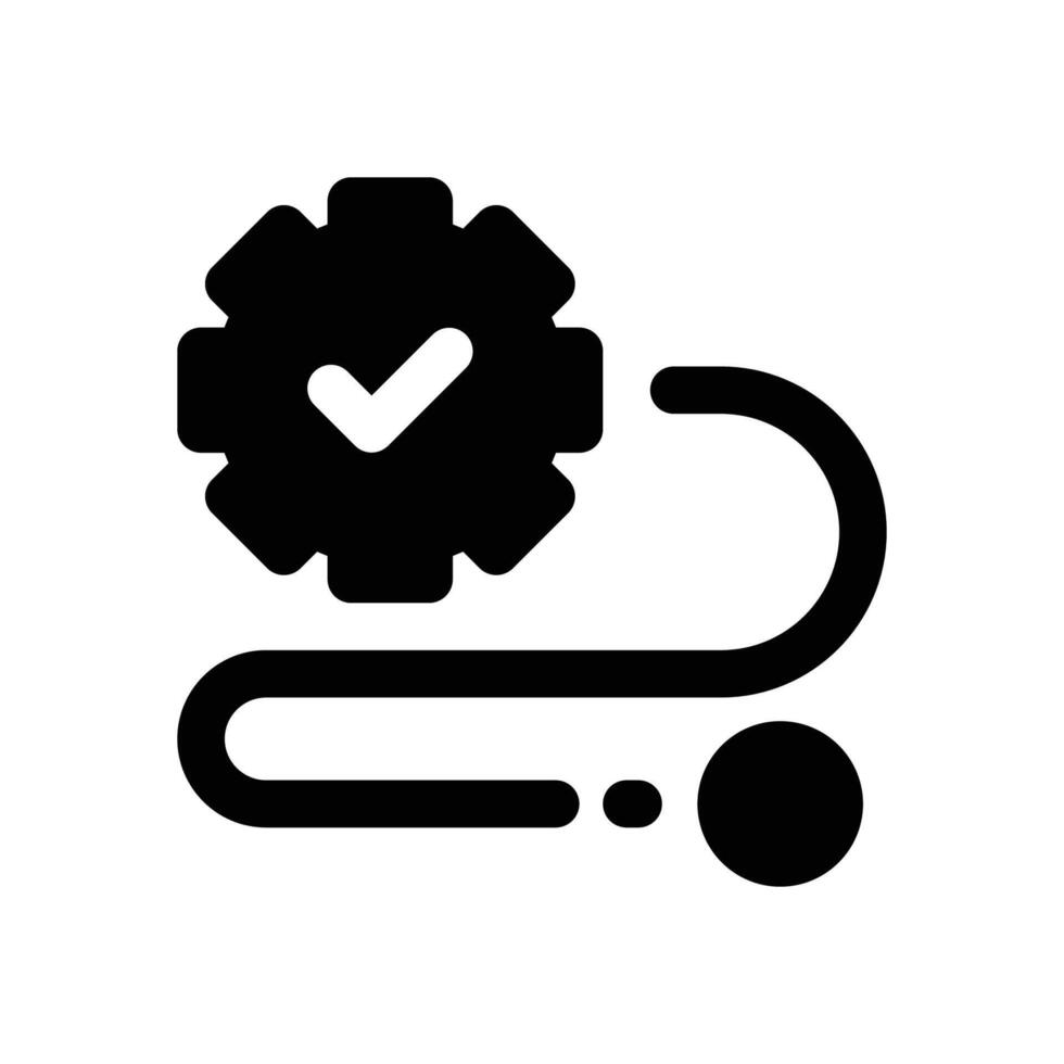 procedure glyph icon. Strong and solid icon for websites, mobile interfaces, presentations, and visual branding. High quality and easy to edit. vector